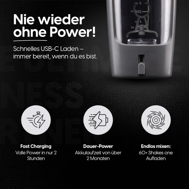 Prenosný elektrický šejker na proteín 650 ml | Proteín shaker