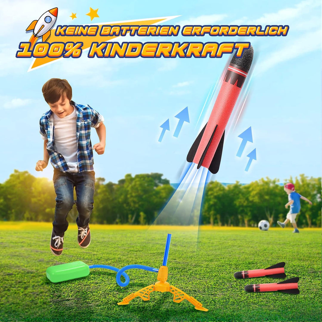 Pěnová raketa s odpalovačem pro děti
