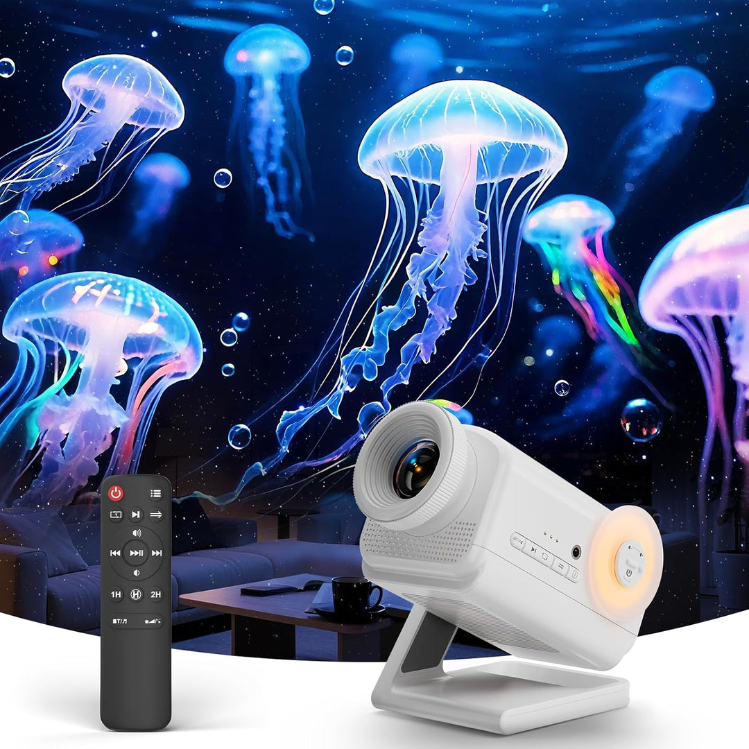 Hologramový 3D projektor - 60 dynamických scén, Bluetooth reproduktor, dálkové ovládání, noční světlo