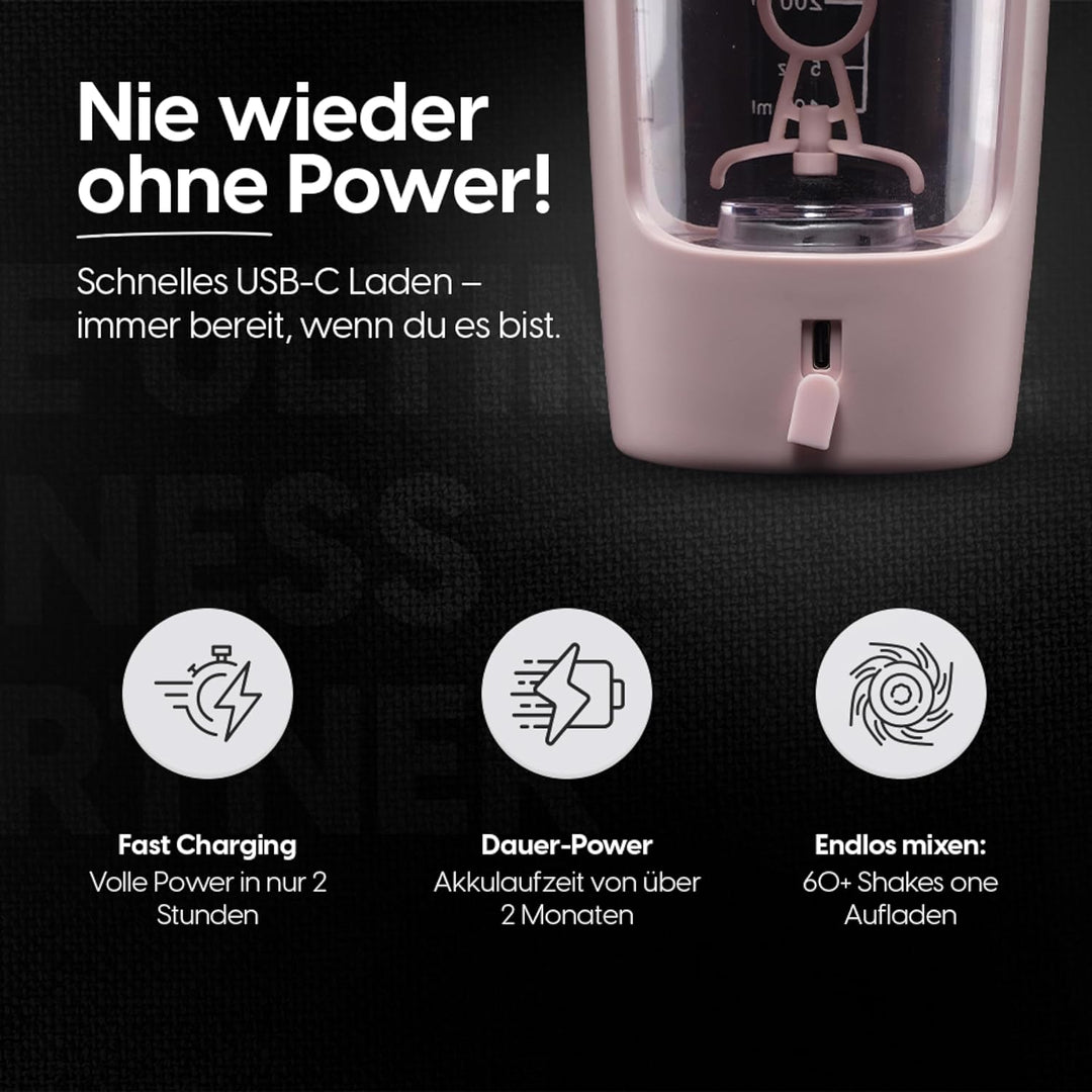 Prenosný elektrický šejker na proteín 650 ml | Proteín shaker