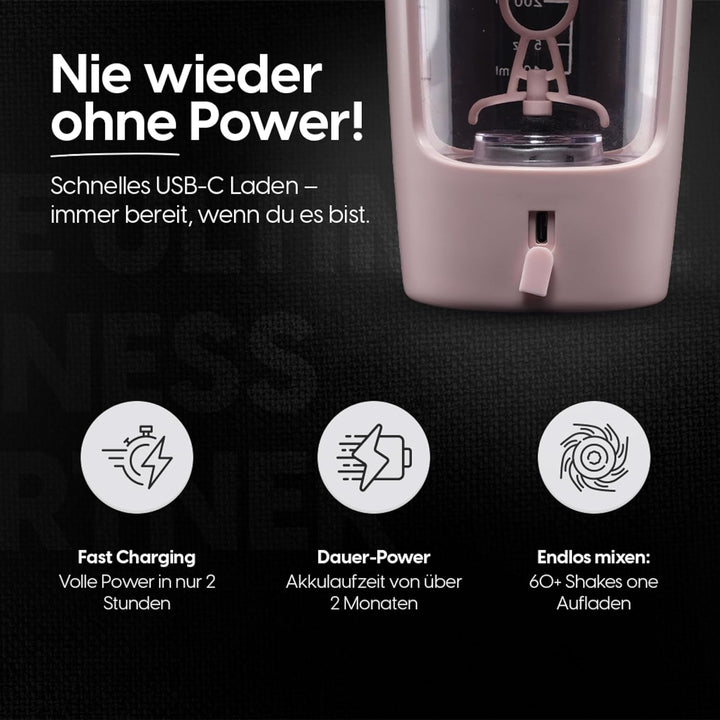 Prenosný elektrický šejker na proteín 650 ml | Proteín shaker