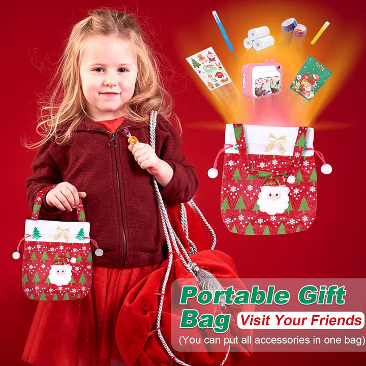 Ushining Dětský instantní fotoaparát s okamžitým tiskem, motiv dinosaurů, vánoční balení