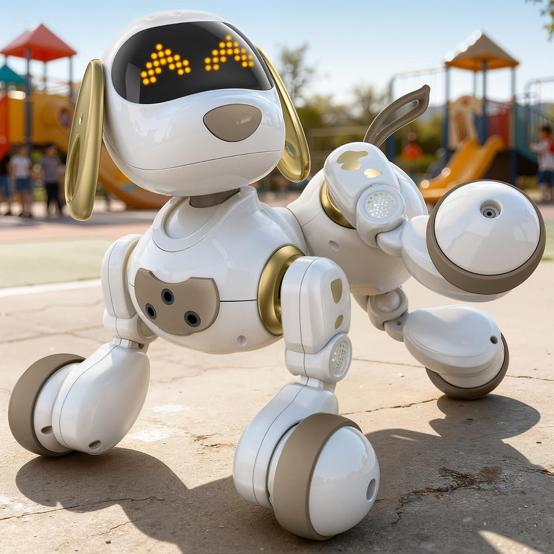 Ruko 18011 Inteligentní robotický pes s LED výrazy a dálkovým ovládáním