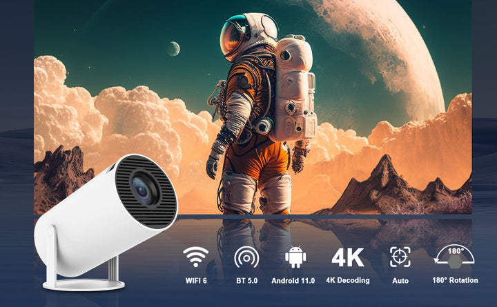 Mini projektor s projekcí v HD kvalitě a připojením přes Wi-Fi