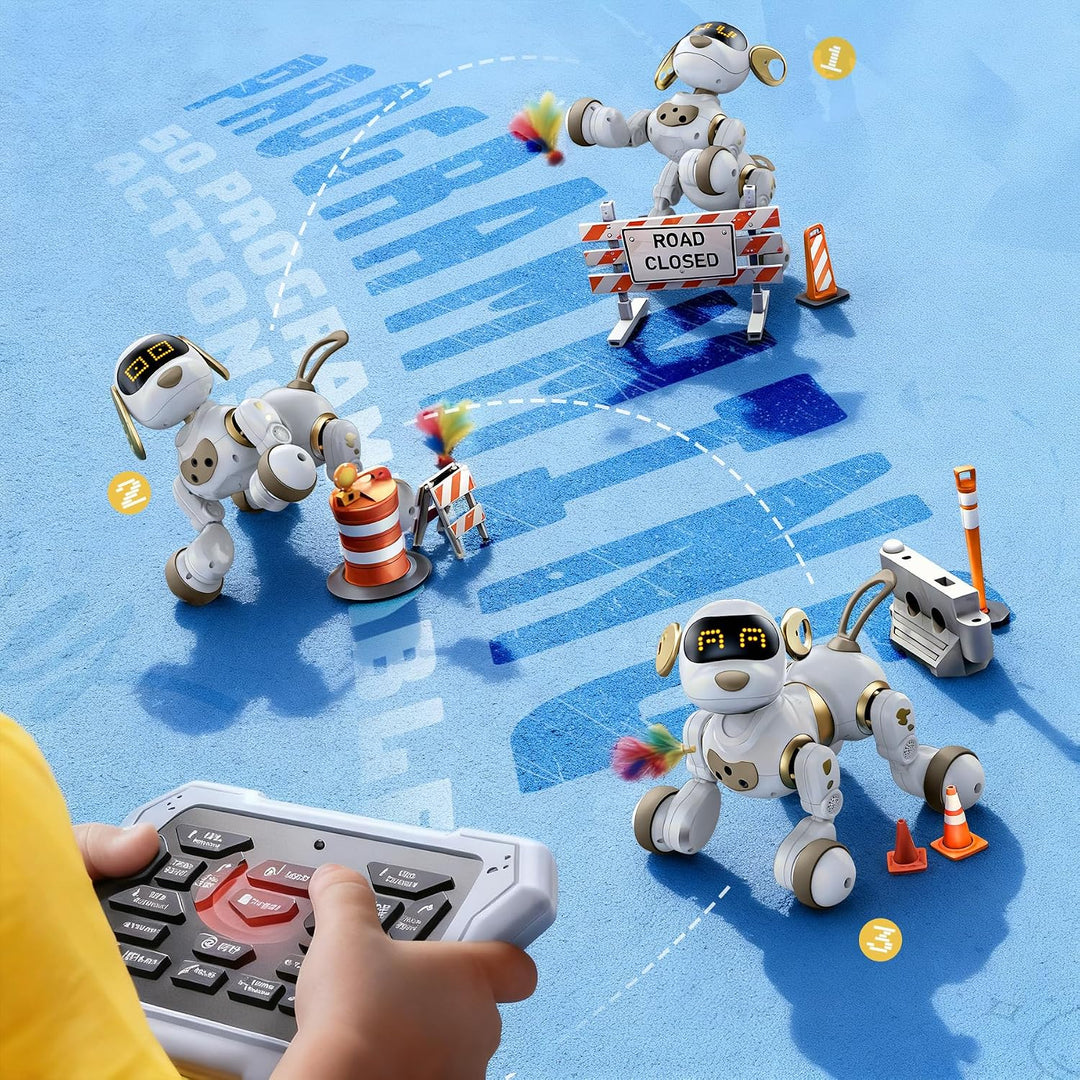 Ruko 18011 Inteligentní robotický pes s LED výrazy a dálkovým ovládáním