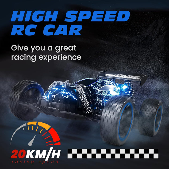 Tecnock RC závodní buggy 1:18 – s LED osvětlením a rychlost až 20 km/h