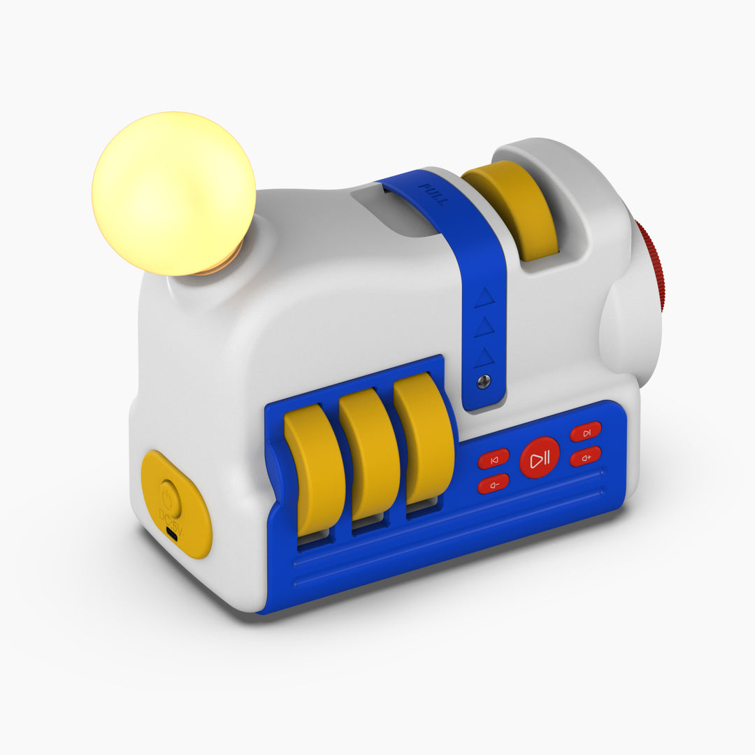 Dětský projektor pohádek a příběhů - 4 tematické sady projekcí, zvuky a noční světlo