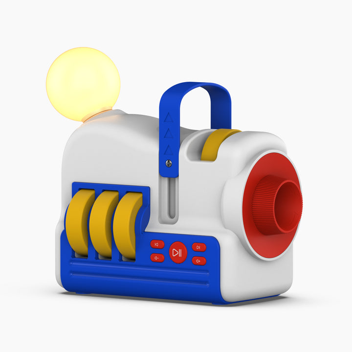 Dětský projektor pohádek a příběhů - 4 tematické sady projekcí, zvuky a noční světlo