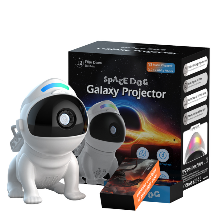 Projektor galaxie v štýle vesmírneho psa - 13 kaziet, diaľkové ovládanie