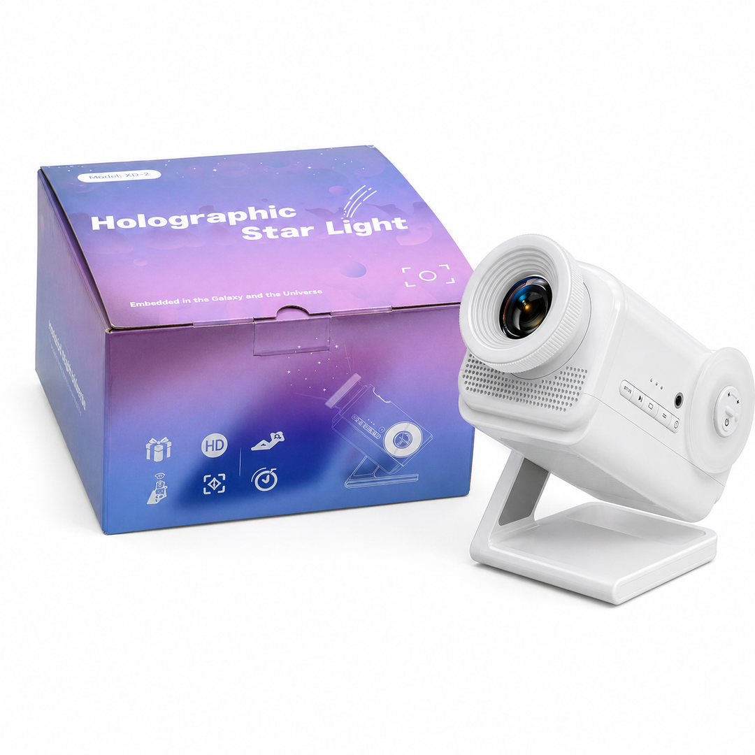 Hologramový 3D projektor - 60 dynamických scén, Bluetooth reproduktor, dálkové ovládání, noční světlo