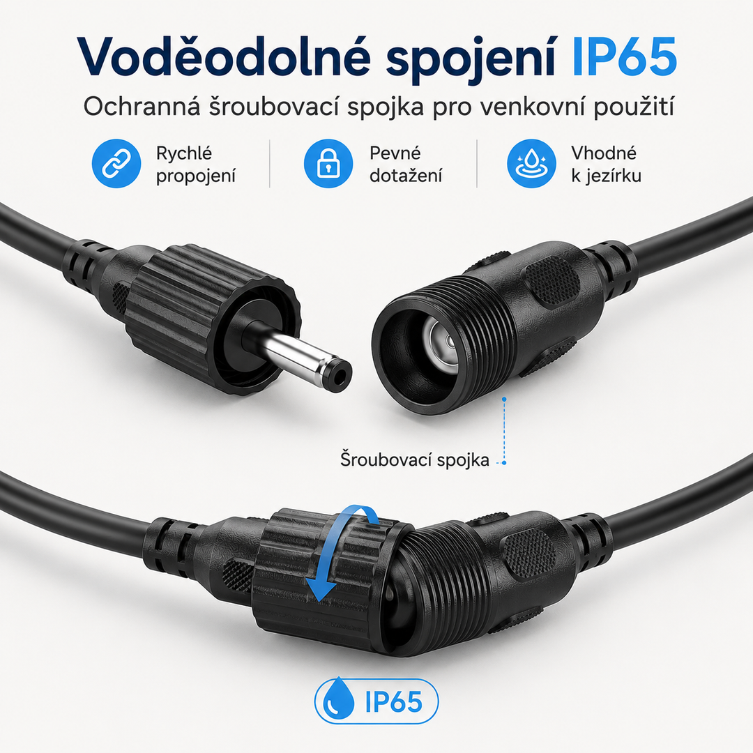 Biling Prodlužovací kabel pro solární jezírkové filtry FA101 a FA201 – 3 m, IP65