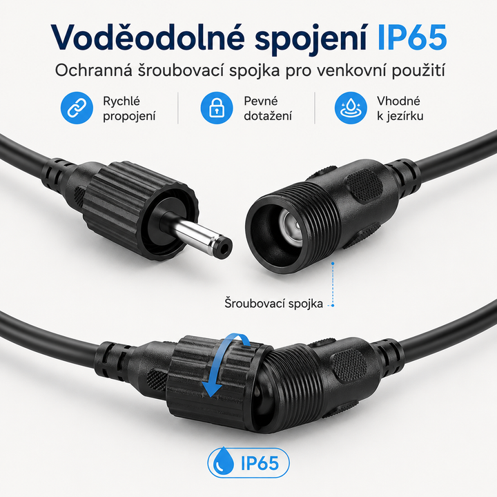 Biling Prodlužovací kabel pro solární jezírkové filtry FA101 a FA201 – 3 m, IP65