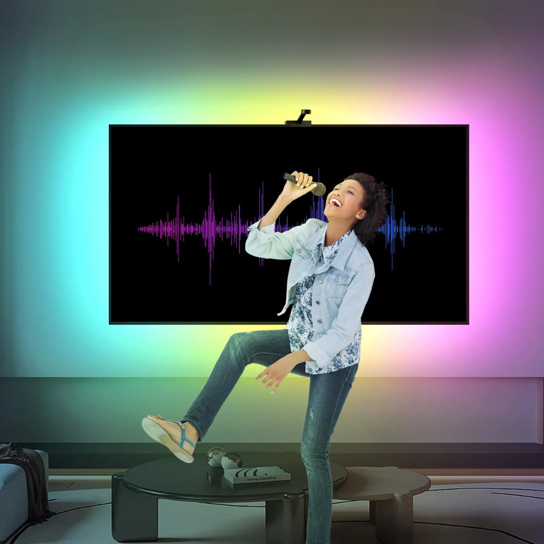 Chytré LED osvětlení na TV s kamerou | Smart LED podsvícení RGBIC