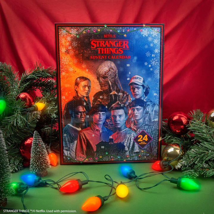 Cinereplicas Stranger Things Adventní kalendář – 24 dárků, oficiální licence Netflix