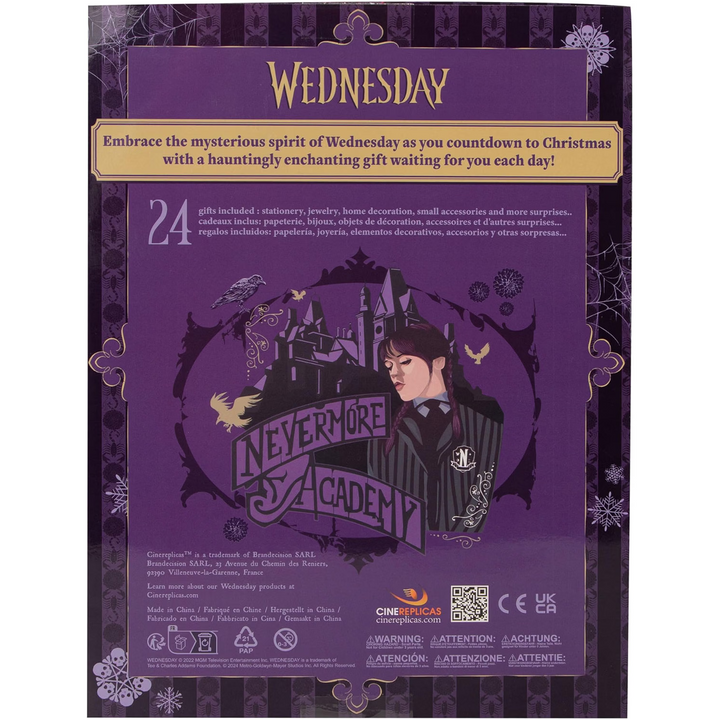 Cinereplicas Wednesday Addams Adventní kalendář – 24 překvapení