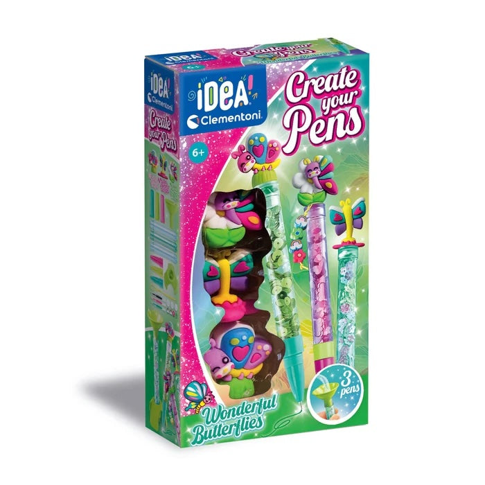 Clementoni IDEA Kreativní sada pro výrobu per – Motýli