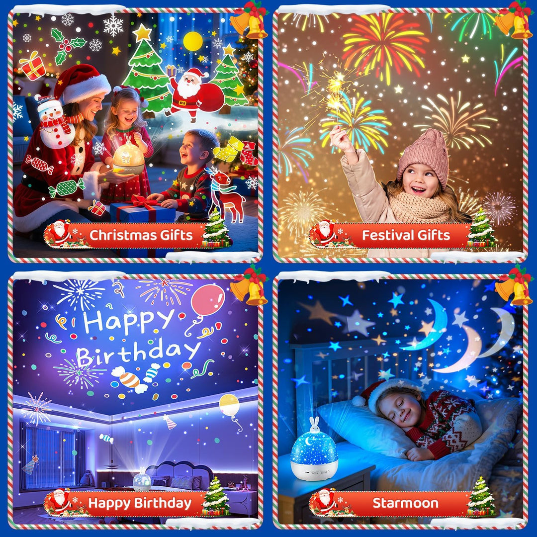 Dětský hvězdný projektor s pohádkovými příběhy