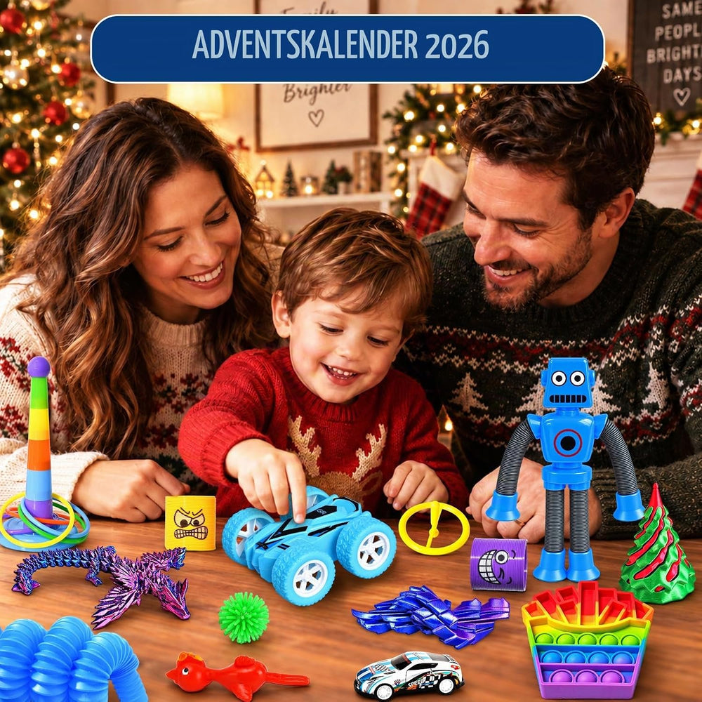 Fidget adventní kalendář 2026 – 24 překvapení pro děti