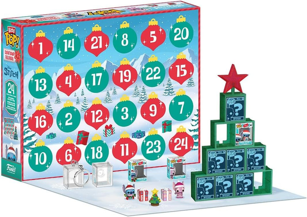 Funko Bitty Pop! Adventní kalendář Stitch Holiday – Lilo & Stitch (24 dní překvapení)