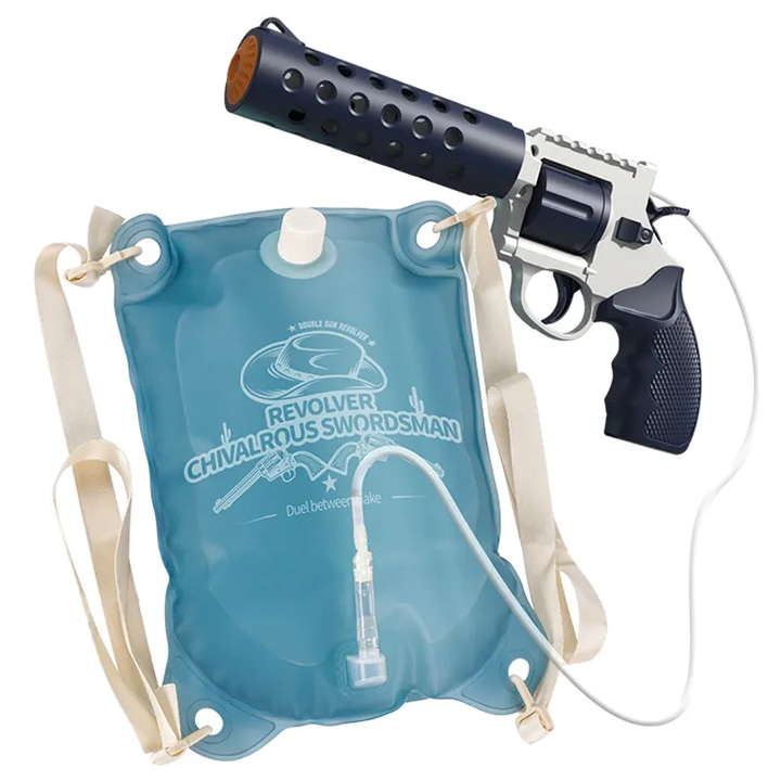 REVOLVER Elektrická vodná pištoľ | 1,2L zásobník, 6–8m dostrel, automatické strieľanie