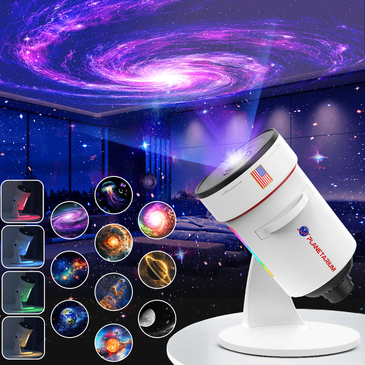 Projektor galaxie s funkciou meteoritu (8. generácia) - 10 kaziet so snímkami v 4K kvalite