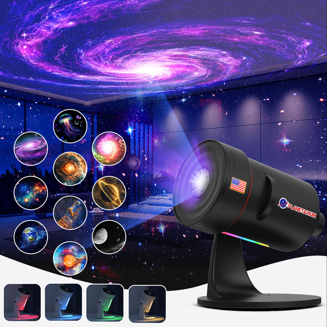 Projektor galaxie s funkciou meteoritu (8. generácia) - 10 kaziet so snímkami v 4K kvalite