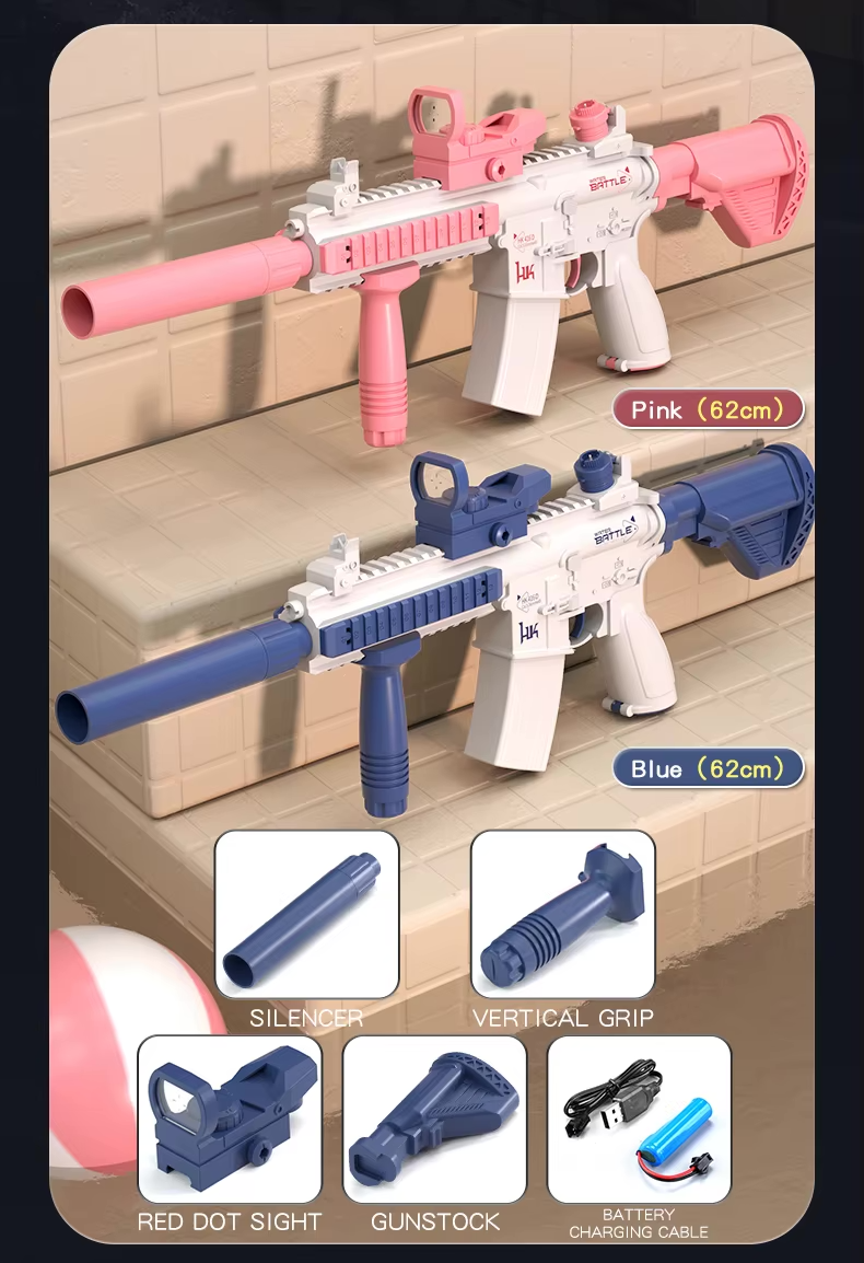 M416 Elektrická vodná pištoľ pre deti | Zabudovaný 370 ml zásobník