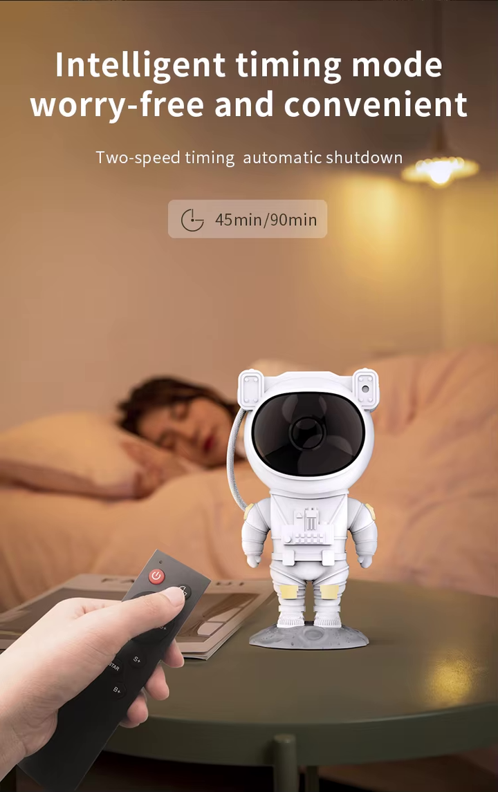 Projektor noční oblohy v podobě kosmonauta | Dálkové ovládání