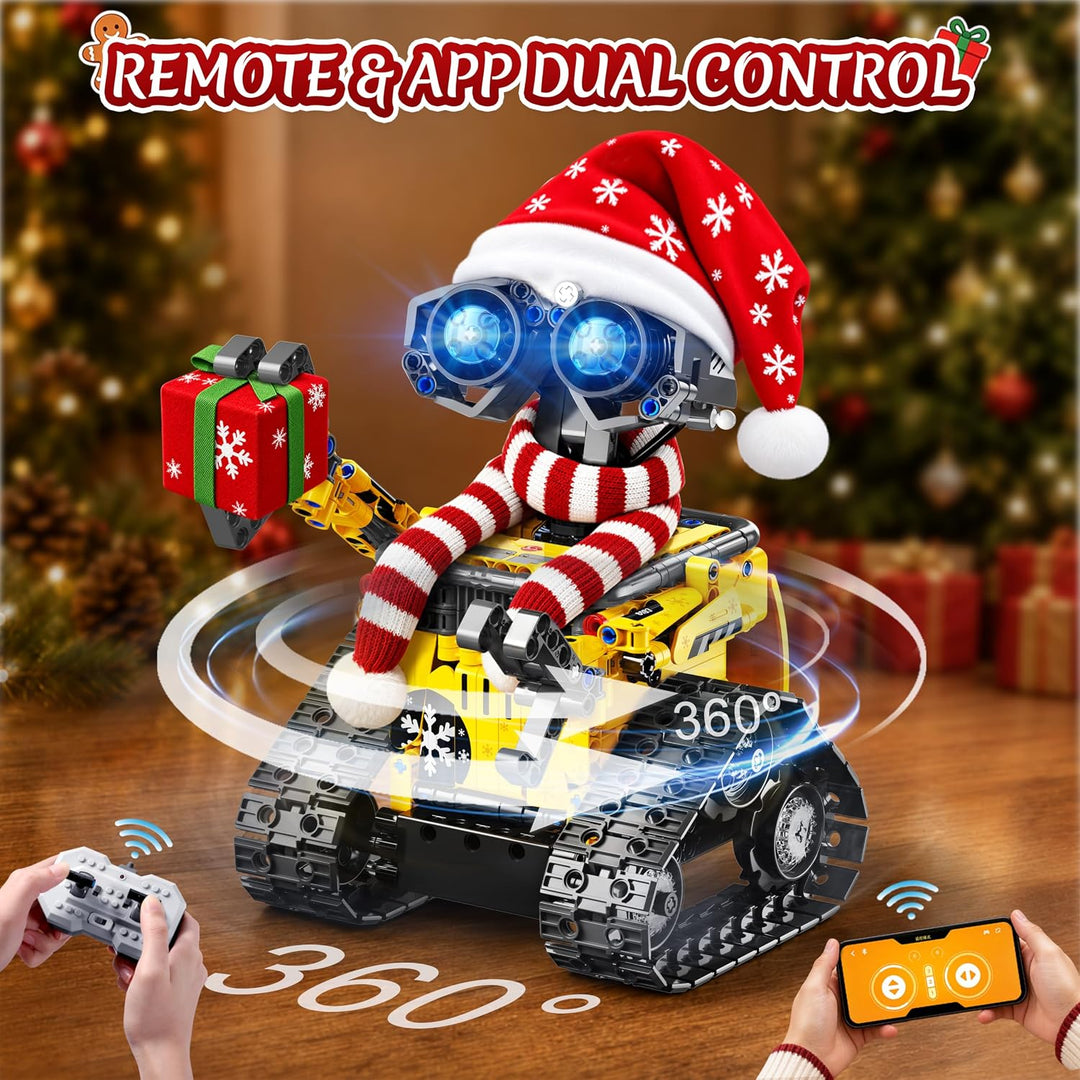 HOGOKIDS Adventní kalendář 2026 – vánoční RC robot, 483 dílků, ovládání ovladačem i aplikací