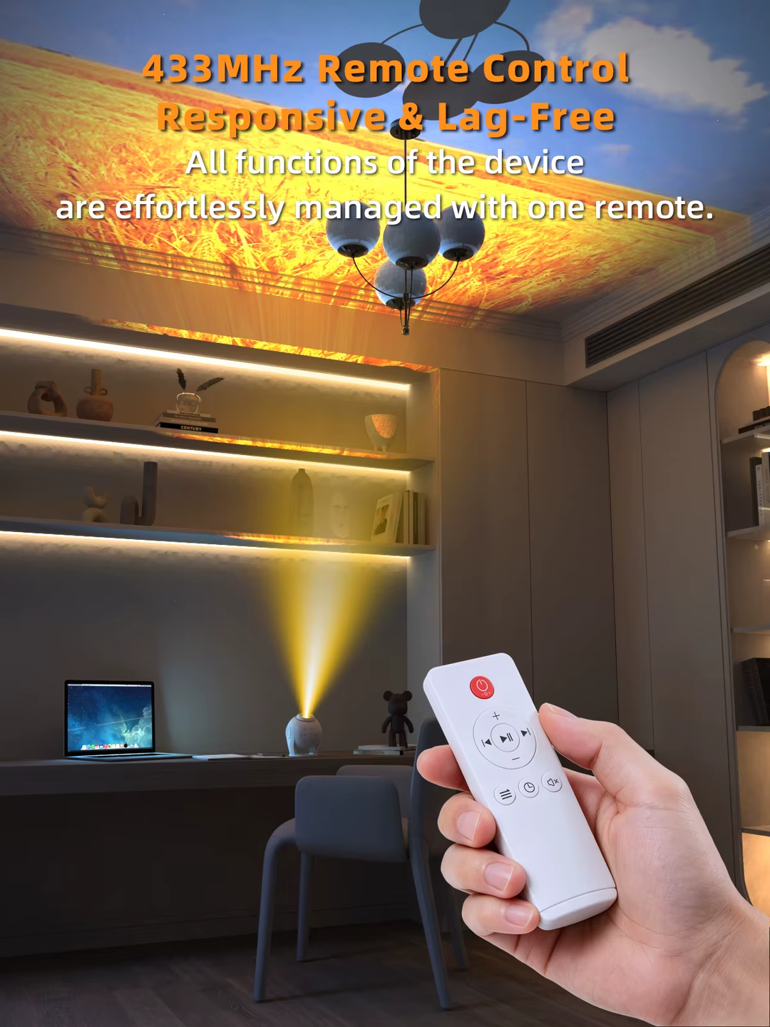 Bolong Dynamický projektor galaxie BL‑VP03 – 100 vestavěných scén, zvuk a dálkové ovládání