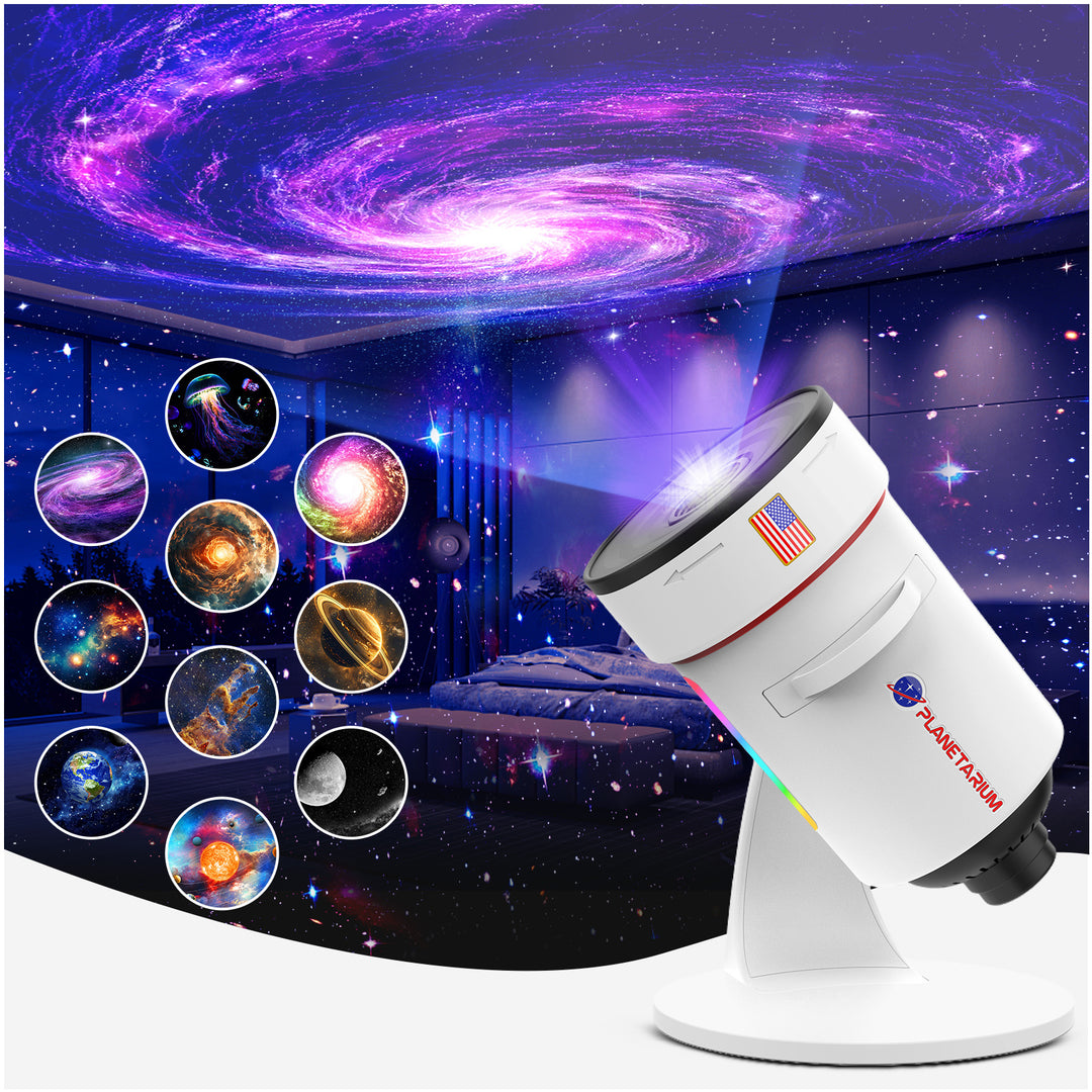 Projektor galaxie s funkciou meteoritu (8. generácia) - 10 kaziet so snímkami v 4K kvalite