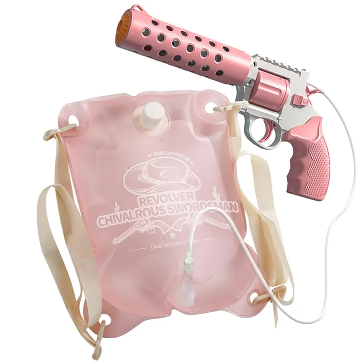 REVOLVER Elektrická vodná pištoľ | 1,2L zásobník, 6–8m dostrel, automatické strieľanie
