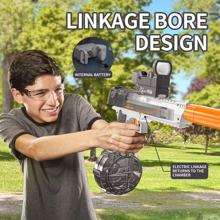 Elektrická vodní pistole DESERT EAGLE – světelné efekty, dostřel 8–10 m, 425 ml zásobník