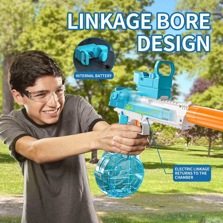 Elektrická vodní pistole DESERT EAGLE – světelné efekty, dostřel 8–10 m, 425 ml zásobník