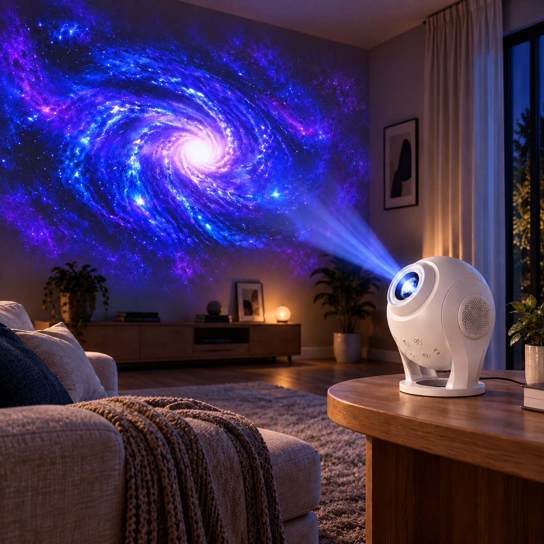 Bolong Dynamický projektor galaxie BL‑VP03 – 100 vestavěných scén, zvuk a dálkové ovládání