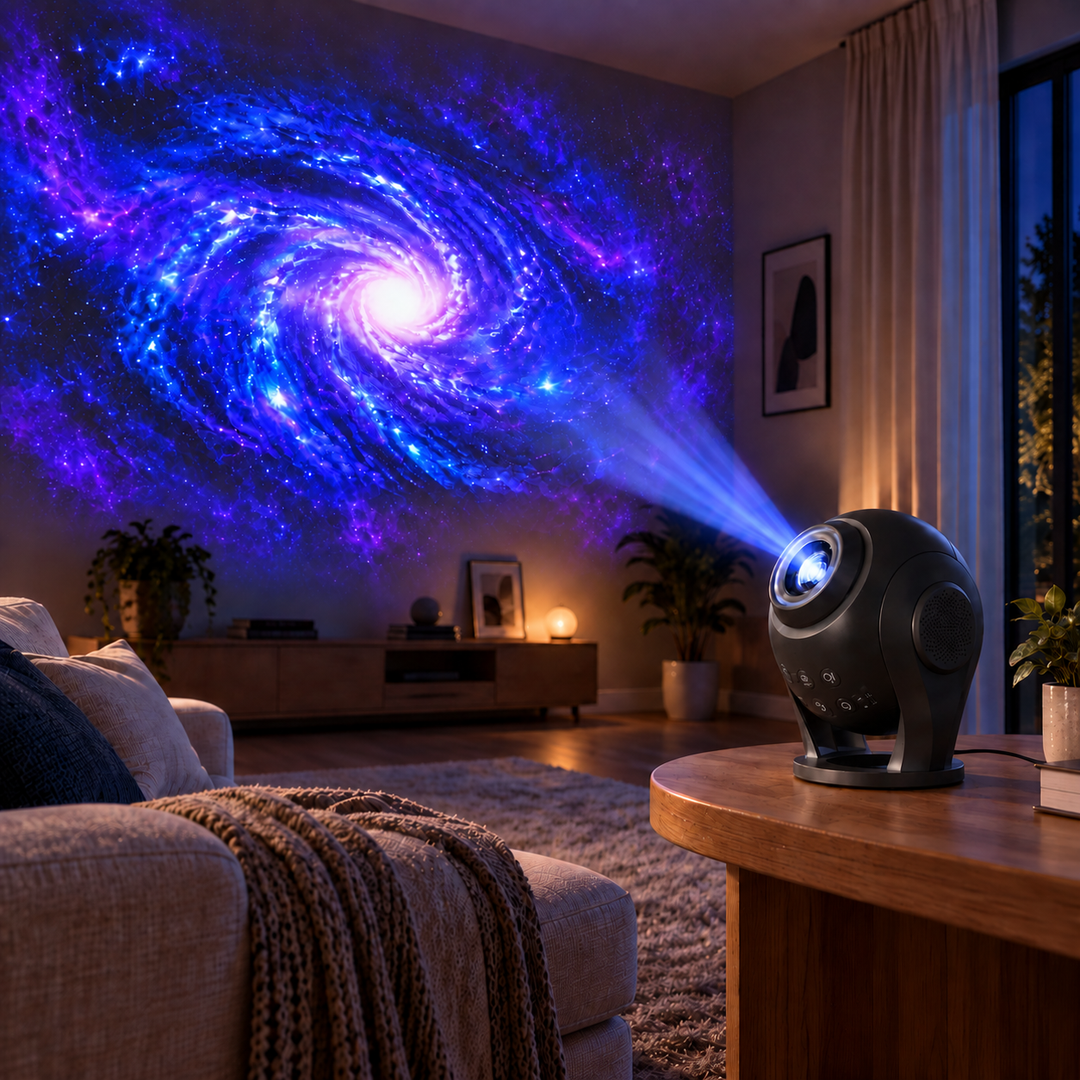 Bolong Dynamický projektor galaxie BL‑VP03 – 100 vestavěných scén, zvuk a dálkové ovládání
