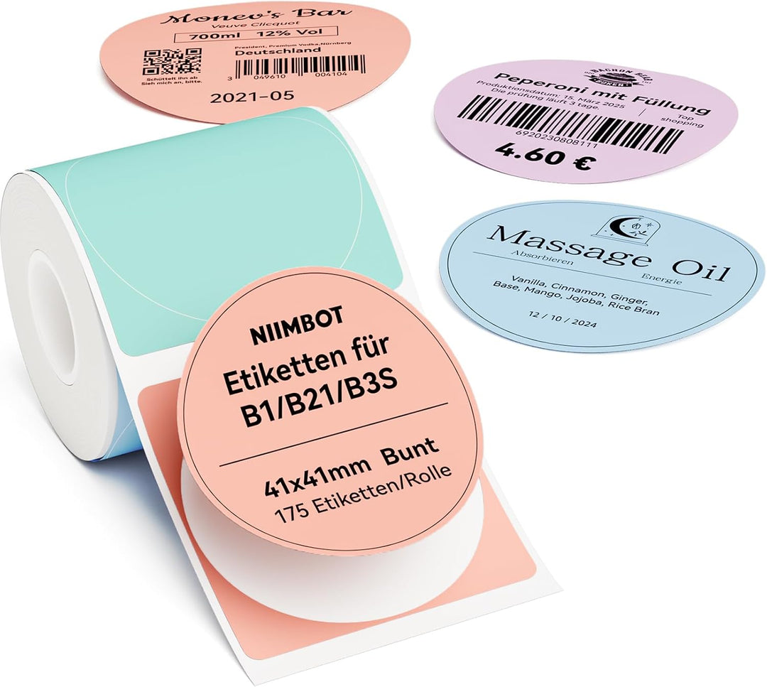 NIIMBOT Samolepicí barevné štítky pro tiskárny B21, B1, B3S, 41x41cm