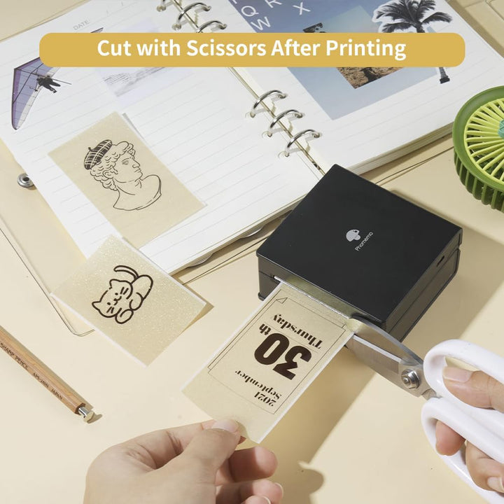 Náhradní samolepící zlaté štítky do tiskárny Phomemo T02, M02 | 53 mm x 6,5 m