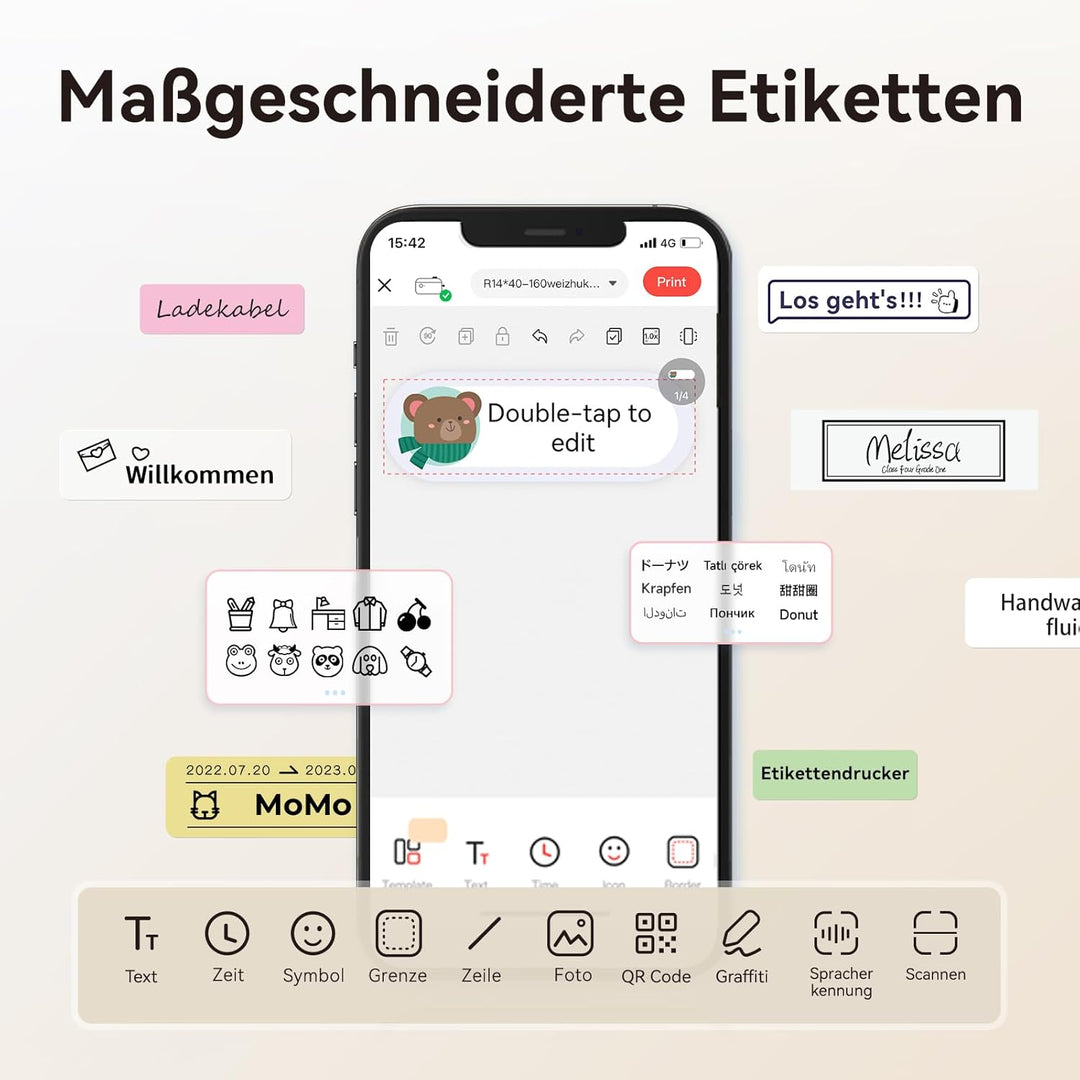 Niimbot náhradní samolepící štítky pro tiskárny B21, B21S, B1, B3S, 50x30mm, 230ks/role