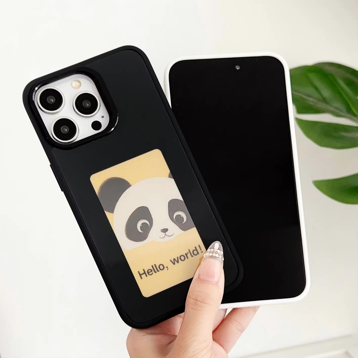 Ochranný kryt na iPhone se čtyřbarevným e-ink displejem | S aplikací pro iOS