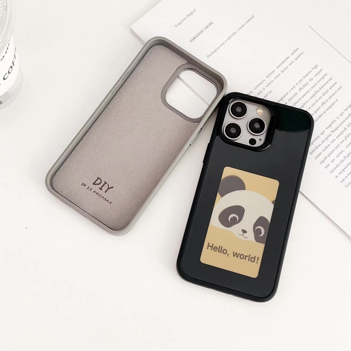 Ochranný kryt na iPhone se čtyřbarevným e-ink displejem | S aplikací pro iOS