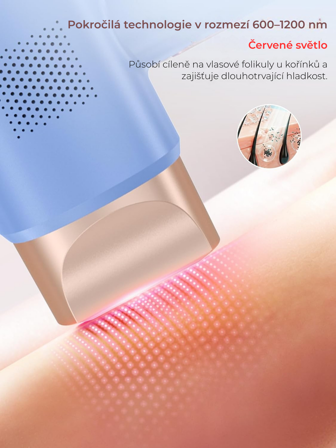 Oupseen IPL Laserový epilátor s chladicím systémem, modrá