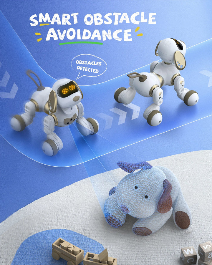 Ruko 18011 Inteligentní robotický pes s LED výrazy a dálkovým ovládáním