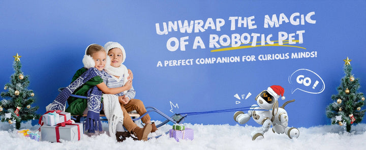 Ruko 18011 Inteligentní robotický pes s LED výrazy a dálkovým ovládáním