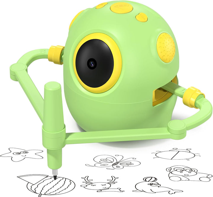 Thinkaroo Kreslící a vzdělávací robot pro děti, 150 karet, zelená