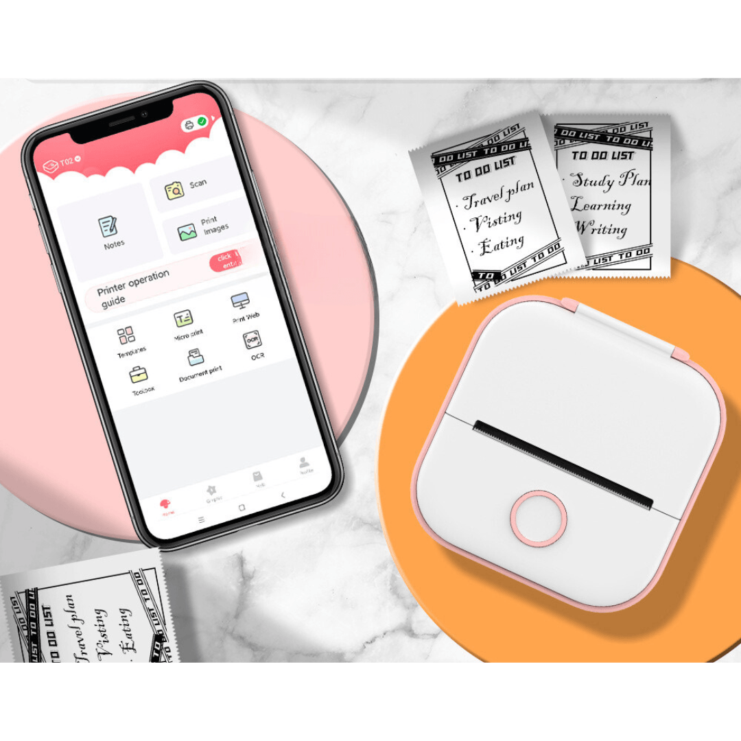 Phomemo T02 chytrá přenosná mini tiskárna | Pro děti i dospělé - NaDárky.cz