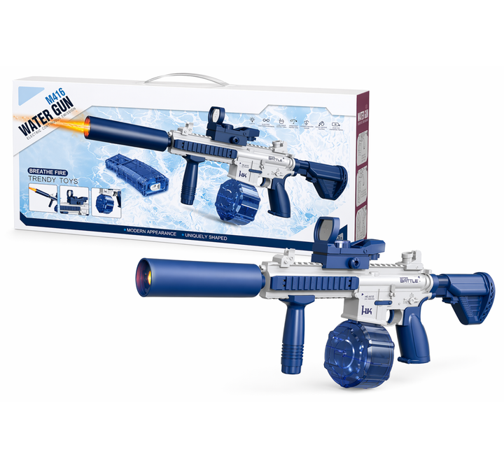 M416 Elektrická vodná pištoľ | dostrel až 10 m, 2 zásobníky, automatické strieľanie