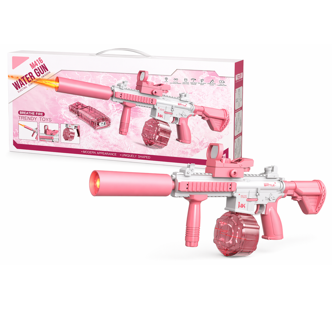 M416 Elektrická vodná pištoľ | dostrel až 10 m, 2 zásobníky, automatické strieľanie