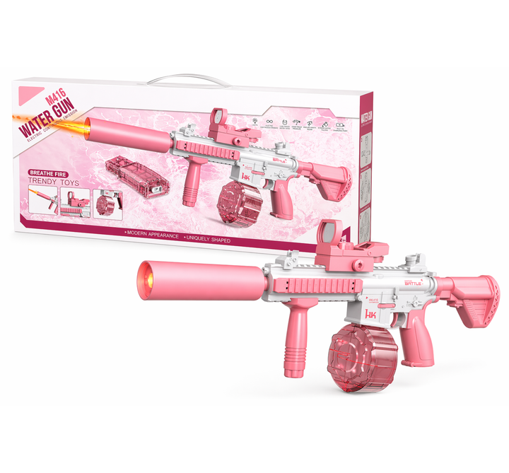 M416 Elektrická vodná pištoľ | dostrel až 10 m, 2 zásobníky, automatické strieľanie