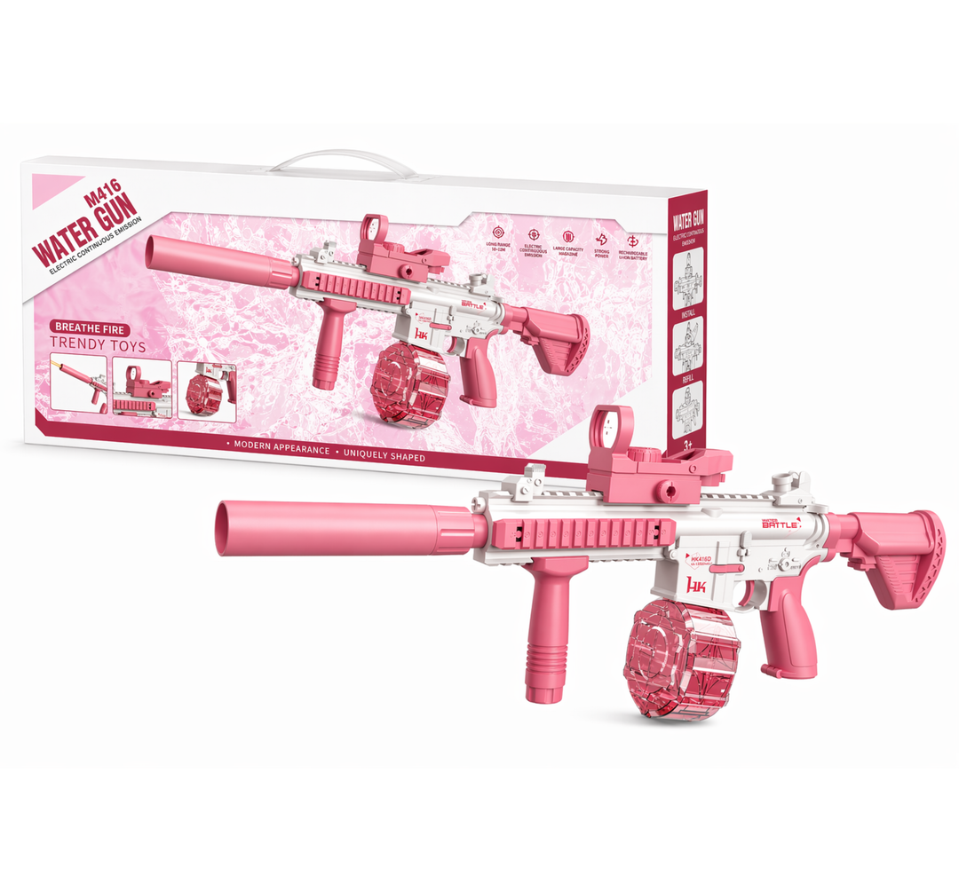 M416 Elektrická vodná pištoľ | dostrel až 10 m, 2 zásobníky, automatické strieľanie